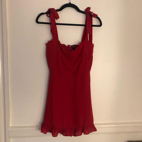 cute red sundress
